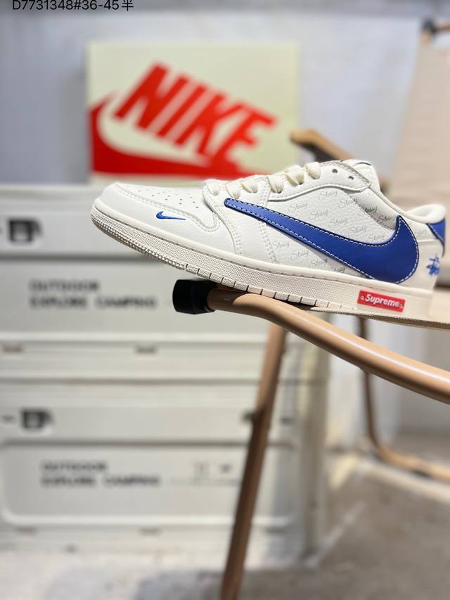 福利特价 公司级头层皮乔丹Air Jordan 1 Low Aj1低帮系列篮球鞋 官方同步配色 原装级产物 #拒绝公底 立体鞋型 细节完美 高清洁度Sj2068