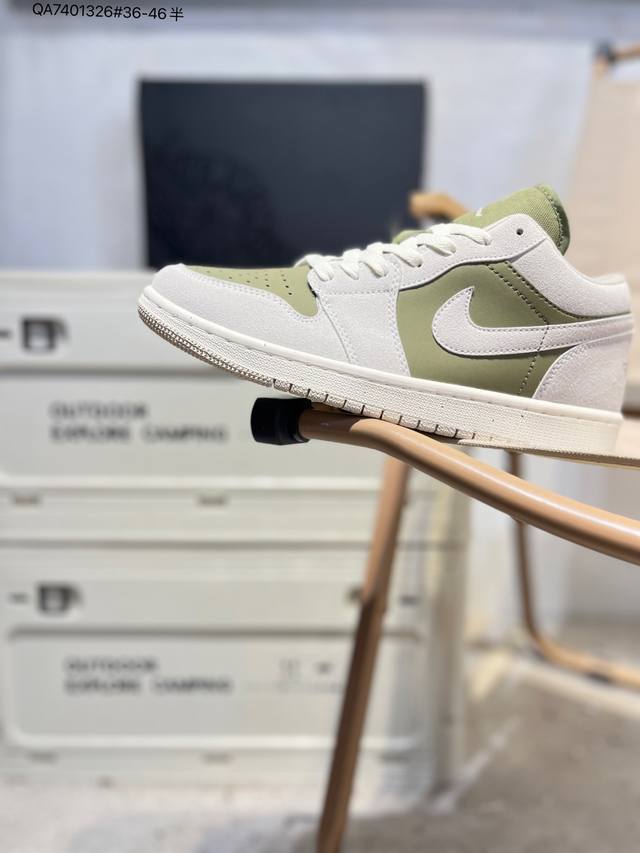 公司级头层皮乔丹Air Jordan 1 Low Aj1低帮系列篮球鞋 官方同步配色 原装级产物 #拒绝公底 立体鞋型 细节完美 高清洁度Hv4089 Qa74