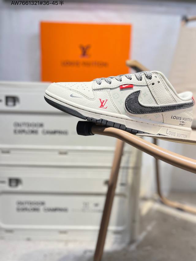 Lv X Nike Sb Dunk Low 大厂出品 极力推荐 新配色 原装头层材料 独家版型蒸餾加工 帶來的是更好的视觉和脚感体验 大厂纯原品质出货 清洁度