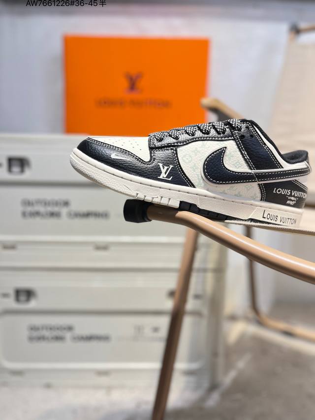 Lv X Nike Sb Dunk Low 大厂出品 极力推荐 新配色 原装头层材料 独家版型蒸餾加工 帶來的是更好的视觉和脚感体验 大厂纯原品质出货 清洁度