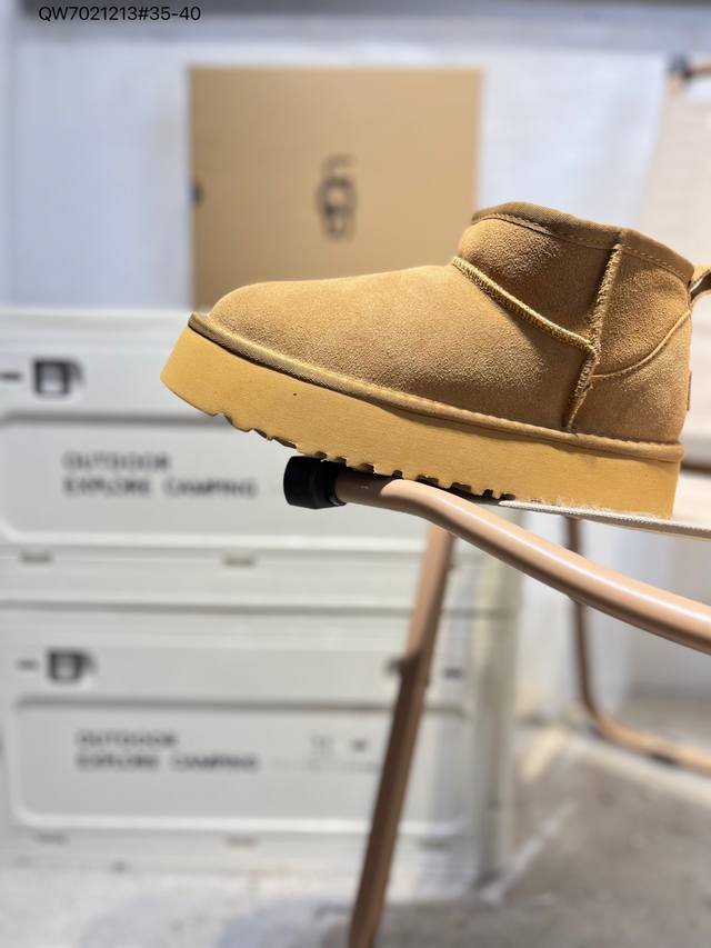 Ugg 雪地靴 防水麂绒皮革鞋面 美国轻奢品牌Ugg W Neuel尼瓦尔系列秋冬新款防污系列休闲保暖毛毛舒适便鞋女雪地靴1135092 Qw7021213#3