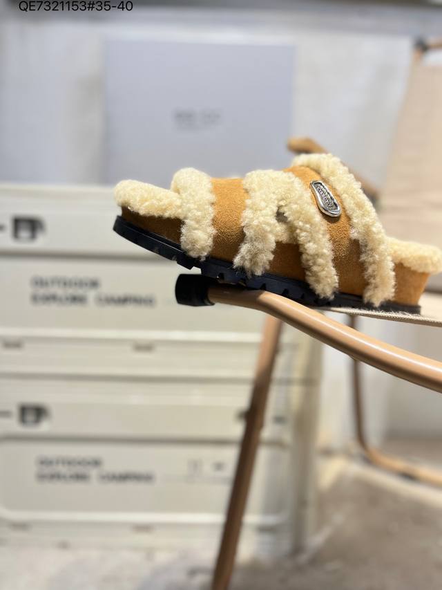 Gg-Cc Chunky Low白鹿同款 新款Ggcc低帮加毛保暖 时髦Look轻松定格 不费力展现率性氛围 原版正确大底 高档银盒 G25Y9084B Qe7