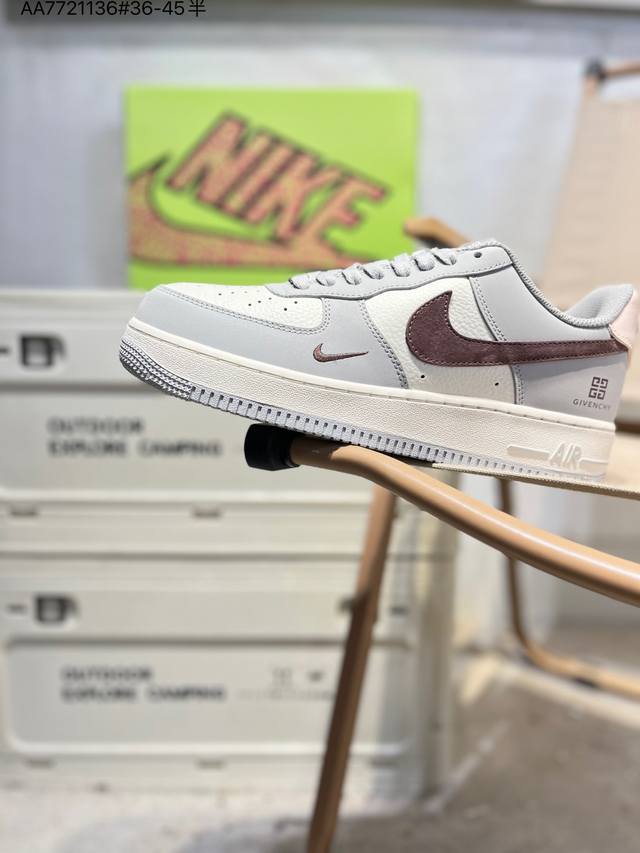 纯原头层版本Nk Air Force 1'07 Low 空军一号低帮休闲板鞋 #定制皮料 原楦原纸板 纯正空军版型 高清洁度 内置全掌气垫Kx2532 Aa77