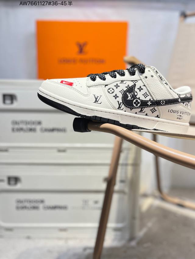 Lv X Nike Sb Dunk Low 大厂出品 极力推荐 新配色 原装头层材料 独家版型蒸餾加工 帶來的是更好的视觉和脚感体验 大厂纯原品质出货 清洁度