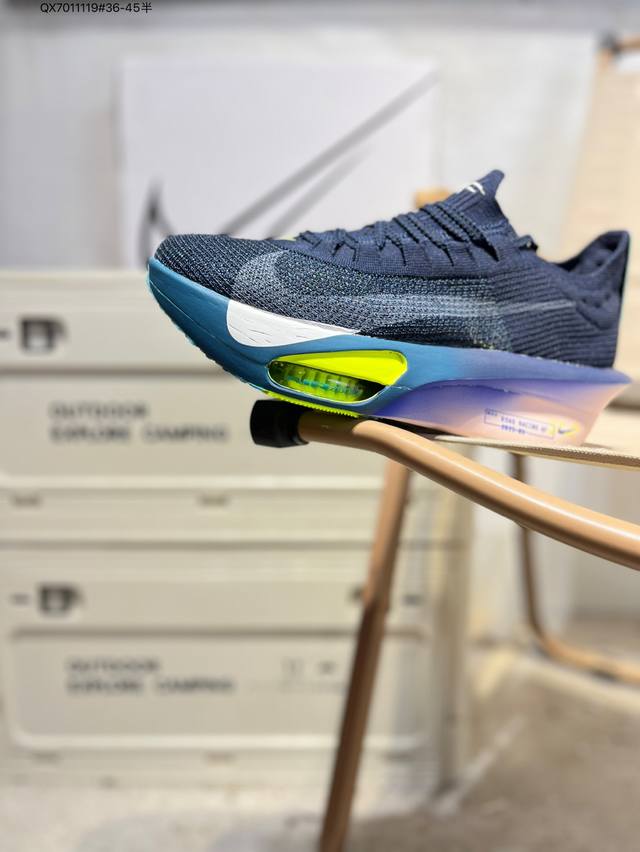 耐克 Nike Air Zoom Alphafly Next% 3 马拉松 全新马拉松超级跑鞋 有史以来最轻盈、测试次数最多的Nk Alphafly 经过精英马