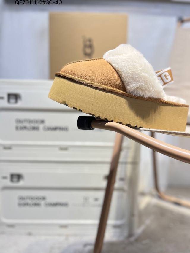 皮毛一体Ugg 雪地靴 防水麂绒皮革鞋面 美国轻奢品牌Ugg W Neuel尼瓦尔系列秋冬新款防污系列休闲保暖毛毛舒适便鞋女雪地靴1100178 Qe70111