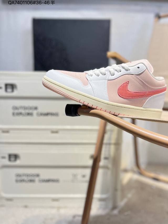 公司级头层皮乔丹Air Jordan 1 Low Aj1低帮系列篮球鞋 官方同步配色 原装级产物 #拒绝公底 立体鞋型 细节完美 高清洁度Hv4511 Qa74