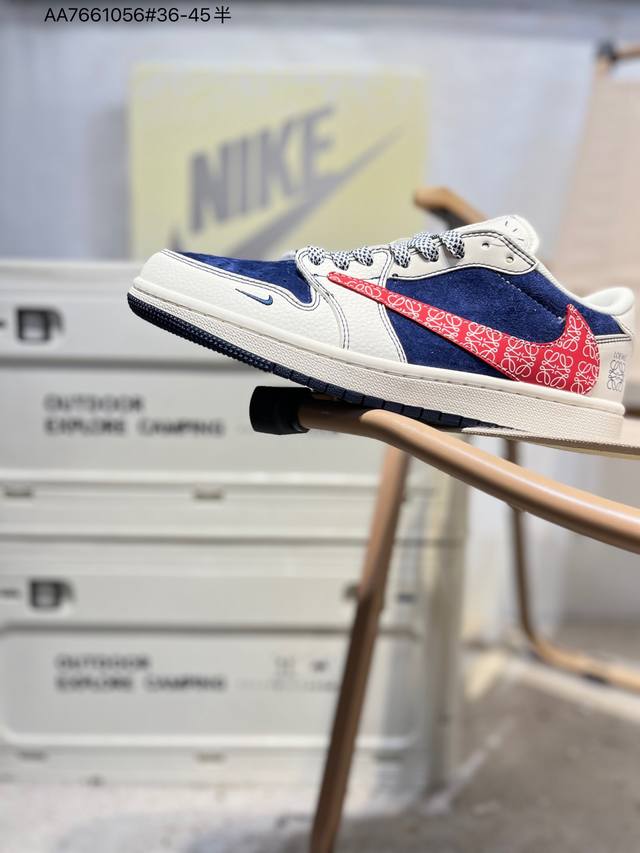 公司级头层皮乔丹Air Jordan 1 Low Aj1低帮系列篮球鞋 官方同步配色 原装级产物 #拒绝公底 立体鞋型 细节完美 高清洁度Hs8068 Aa76