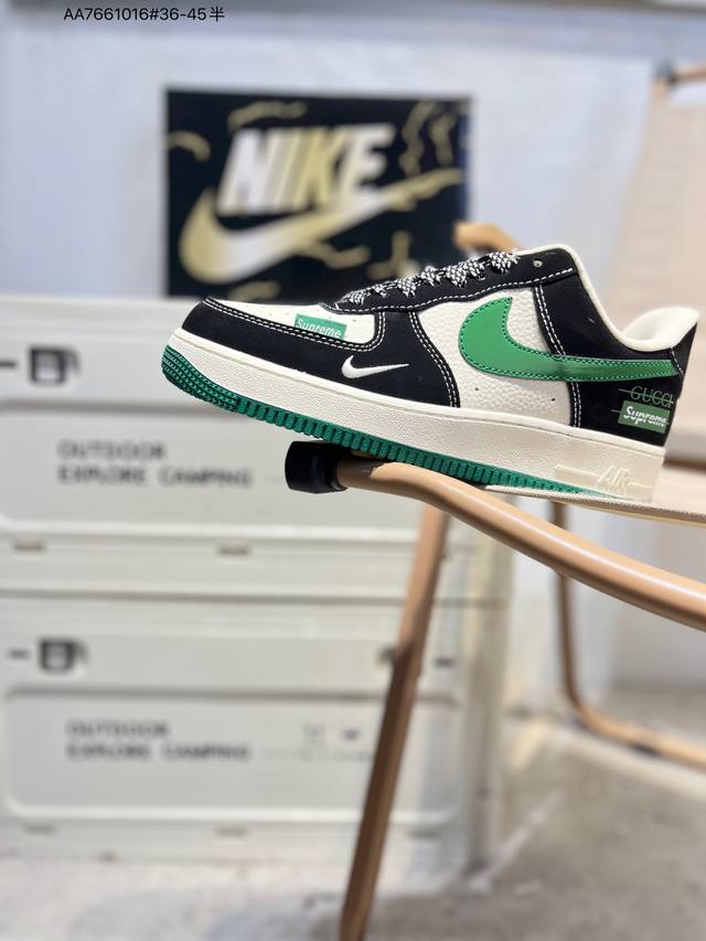 Nk Air Force 1'07 Low 空军一号低帮休闲板鞋 #定制皮料 原楦原纸板 纯正空军版型 高清洁度 内置全掌气垫Kj1688 Aa7661016#