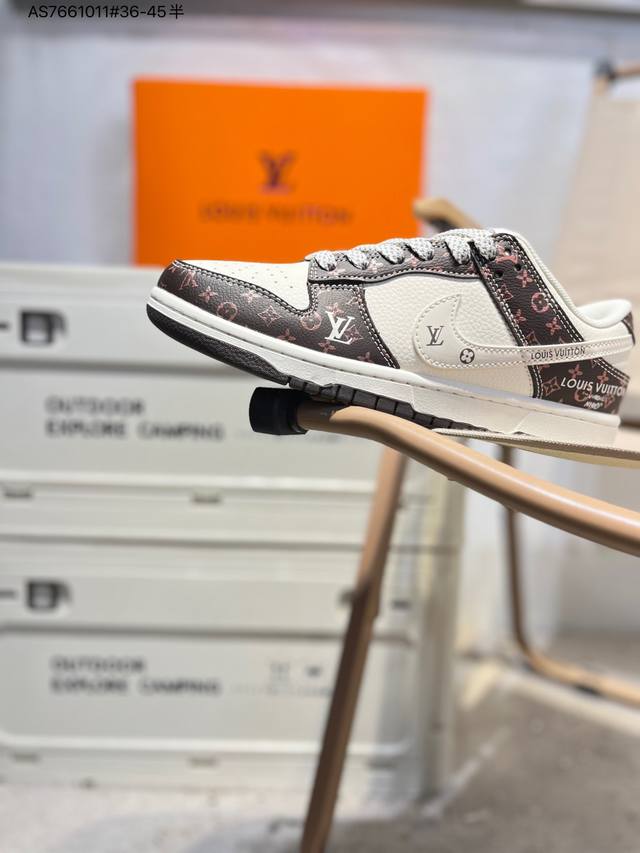 Lv X Nike Sb Dunk Low 大厂出品 极力推荐 新配色 原装头层材料 独家版型蒸餾加工 帶來的是更好的视觉和脚感体验 大厂纯原品质出货 清洁度