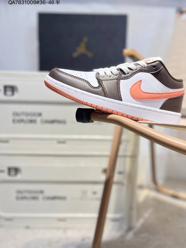 公司级头层皮乔丹Air Jordan 1 Low Aj1低帮系列篮球鞋 官方同步配色 原装级产物 #拒绝公底 立体鞋型 细节完美 高清洁度Dc0774 Qa78