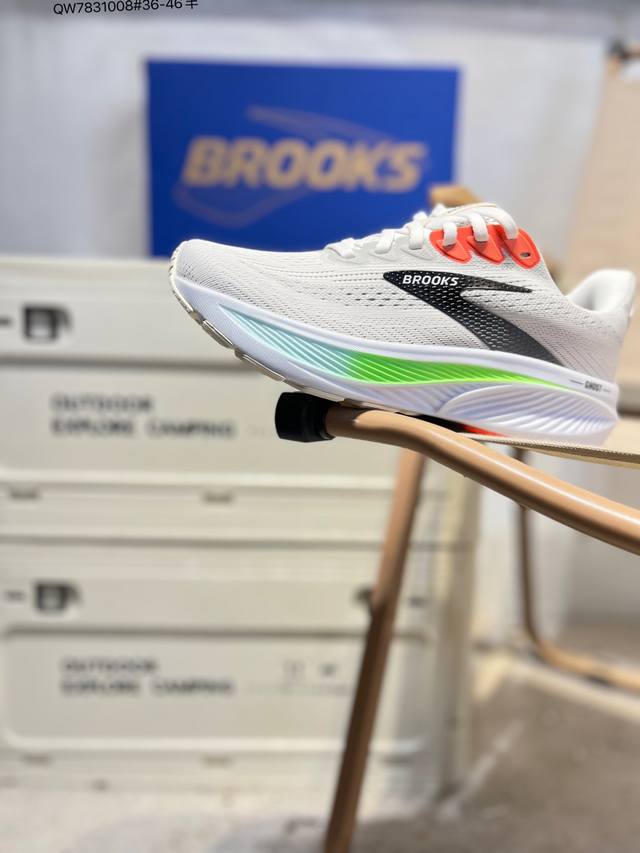 布鲁克斯Brooks Ghost 幽灵 17 经典鞋款厚底增高运动老爹鞋 Max 坐垫 搭载 Dna Loft V3 氮气超临界发泡中底，前掌厚度 26Mm、后