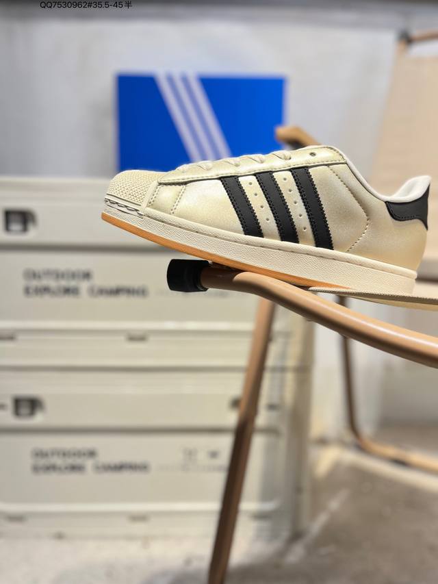 全新配色# 阿迪达斯Adidas三叶草 Originals Superstar 贝壳头系列低帮经典百搭休闲运动Hq2691 Qq7530962#35.5-45半