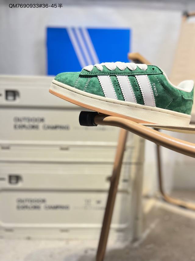 阿迪达斯 Adidas Originals Campus 00S 学院系列 面包风 经典复古低帮百搭休闲运动板鞋H03472 Qm7690933#36-45半