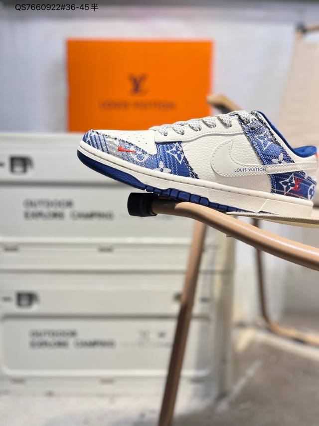 Lv X Nike Sb Dunk Low 大厂出品 极力推荐 新配色 原装头层材料 独家版型蒸餾加工 帶來的是更好的视觉和脚感体验 大厂纯原品质出货 清洁度