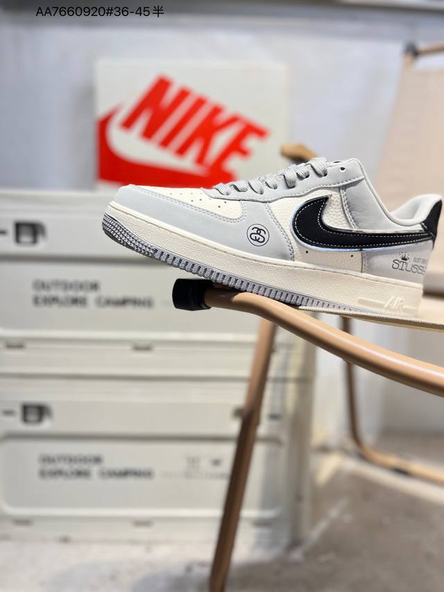 纯原头层版本# Nk Air Force 1'07 Low 空军一号低帮休闲板鞋 #定制皮料 原楦原纸板 纯正空军版型 高清洁度 内置全掌气垫Dk0188 Aa