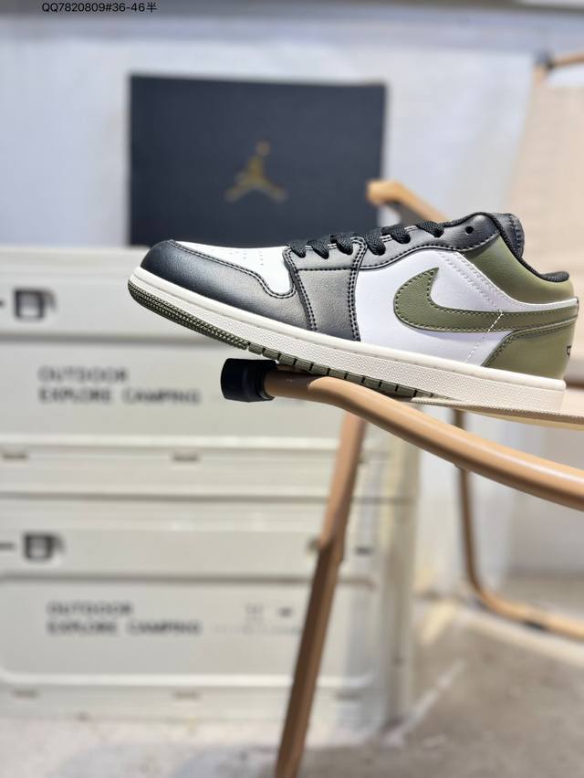 福利特价 公司级头层皮乔丹Air Jordan 1 Low Aj1低帮系列篮球鞋 官方同步配色 原装级产物 #拒绝公底 立体鞋型 细节完美 高清洁度563558