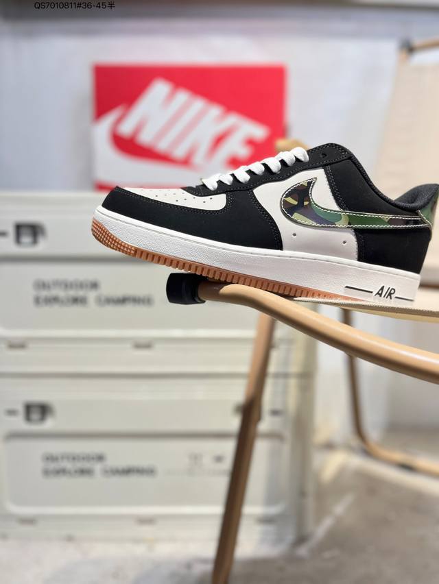 Nk Air Force 1'07 Low 空军一号低帮休闲板鞋 #定制皮料 原楦原纸板 纯正空军版型 高清洁度 内置全掌气垫Hq1967 Qs7010811#