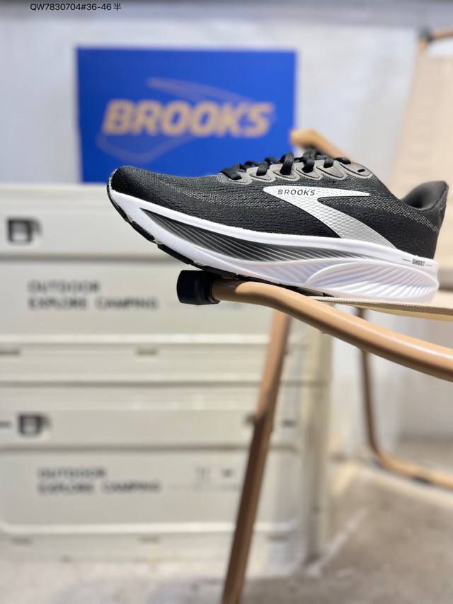 布鲁克斯Brooks Ghost 幽灵 17 经典鞋款厚底增高运动老爹鞋 Max 坐垫 搭载 Dna Loft V3 氮气超临界发泡中底，前掌厚度 26Mm、后