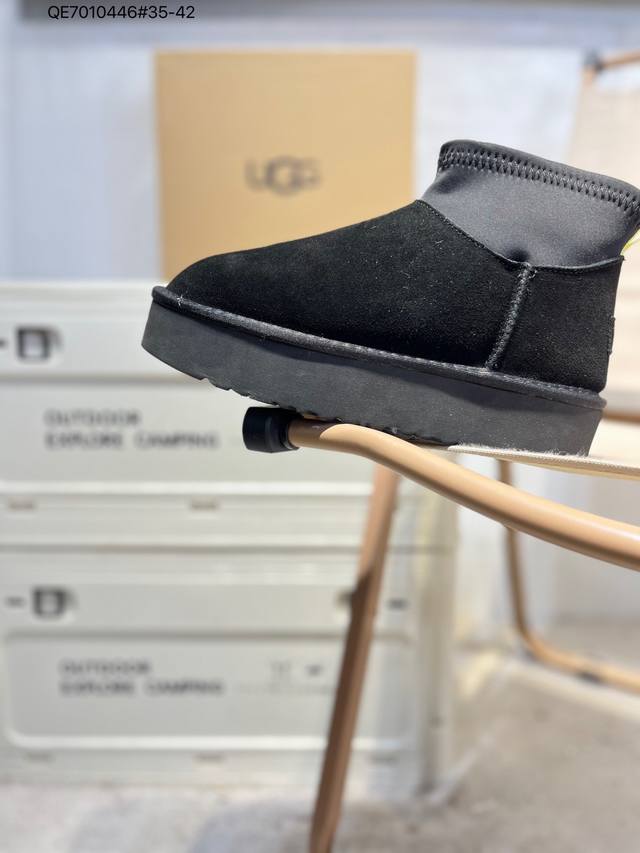 Ugg 雪地靴 防水麂绒皮革鞋面 美国轻奢品牌Ugg W Neuel尼瓦尔系列秋冬新款防污系列休闲保暖毛毛舒适便鞋女雪地靴1168170 Qe7010446#3