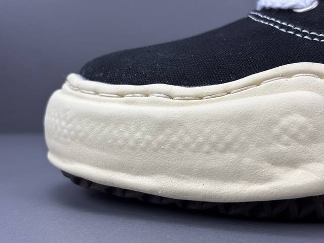 三原康裕 Baker Og Sole 帆布 低帮 时尚板鞋 男女同款 黑色