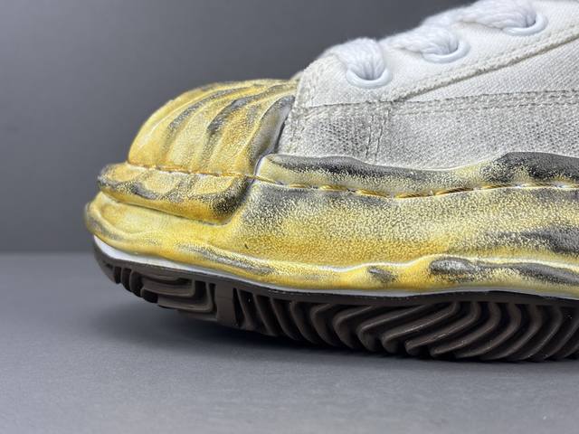 三原康裕 贝壳头白布刺绣擦脏 时尚舒适百搭潮流 低帮 板鞋 男款 尺码39-45