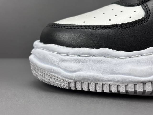 三原康裕 Wayne 皮面 溶胶低帮 时尚板鞋 男女同款 黑白