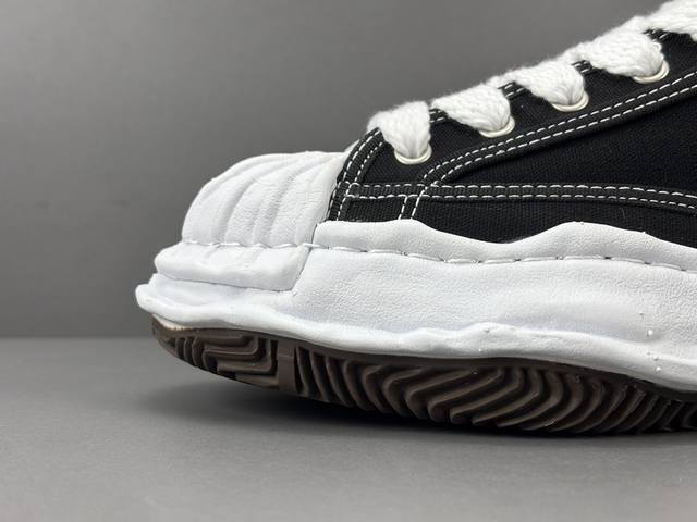 三原康裕 Blakey 贝壳头黑色布 帆布 舒适 时尚板鞋 黑白 男女同款 尺码35-42