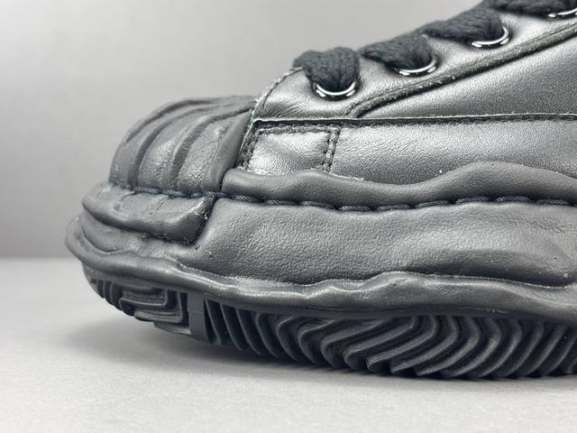 三原康裕 Blakey 贝壳头黑皮 皮革 时尚板鞋 黑 男款 尺码39-45