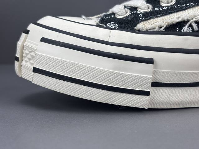 吴建豪 Xvessel G.O.P. Lows Paisley 帆布 腰果花 低帮 板鞋 黑白 男女同款 尺码34-45