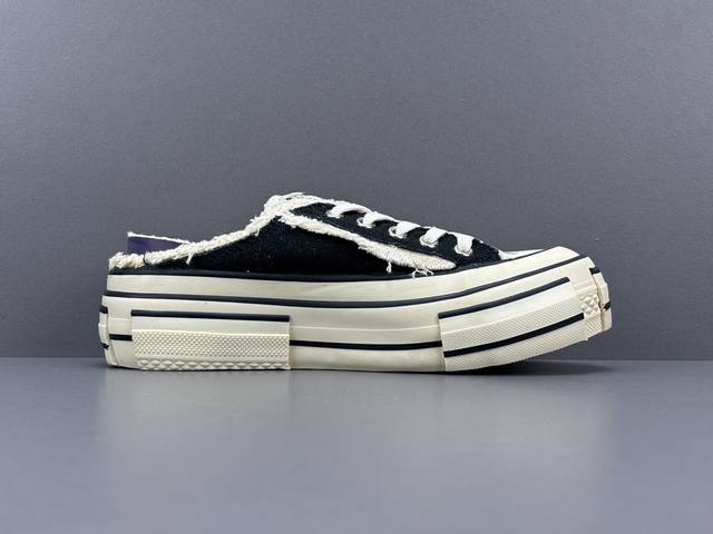 吴建豪系列 Xvessel G.O.P. Slip On 原版一比一开发 夜光 半拖 低帮 板鞋 黑白 男女同款 尺码34-45