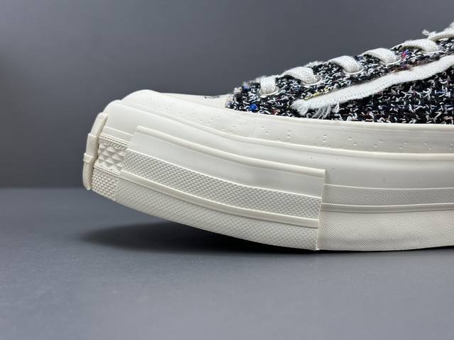 吴建豪 Xvessel G.O.P Lows Black Tweed 原厂一比一开发 低帮 帆布鞋 白黑 男女同款 尺码34-45