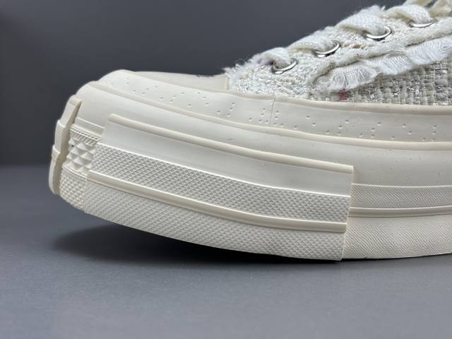 吴建豪系列 Xvessel G.O.P. 织物粗花呢 织物拼接 耐磨透气 低帮 白色 男女同款 尺码34-45