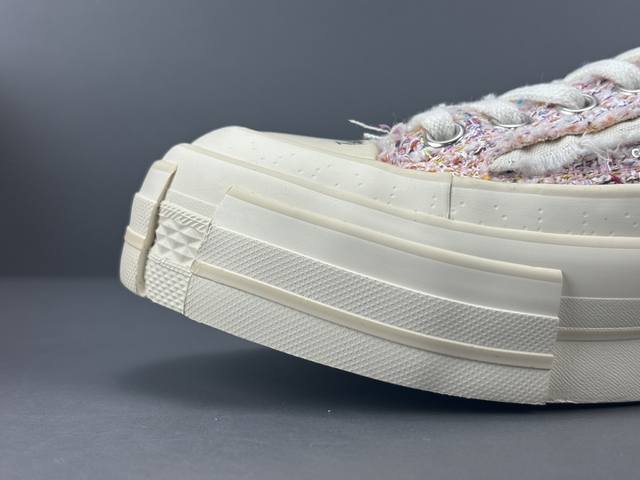 吴建豪 系列Xvessel G.O.P Lows Pink Tweed 防滑耐磨轻便 低帮 帆布鞋 粉色 男女同款 尺码34-45