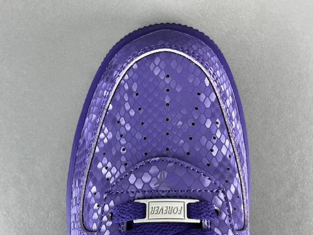 渠道优势 ！ 纯原版 空军 Nike Air Force 1 Low Kobe Forever 时尚舒适 防滑耐磨 低帮 板鞋 男款 紫色 尺码40-48 货号
