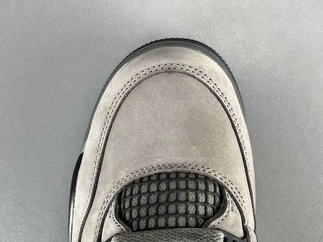 渠道优势，支持代发！ X版 改进款Aj4 Jordan Air Jordan 4 Cave Stone And Black 舒适百搭 防滑耐磨 中帮 复古篮球鞋
