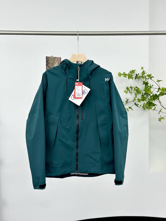 渠道优势 ！ 外贸保真版 海丽汉森 海丽汉森 尺码 S M L Xl Xxl 内胆同步配色 真正热封边冲锋衣 内胆高密度一体绒 配色：黑色、椰蓉白、孔雀蓝、稻草