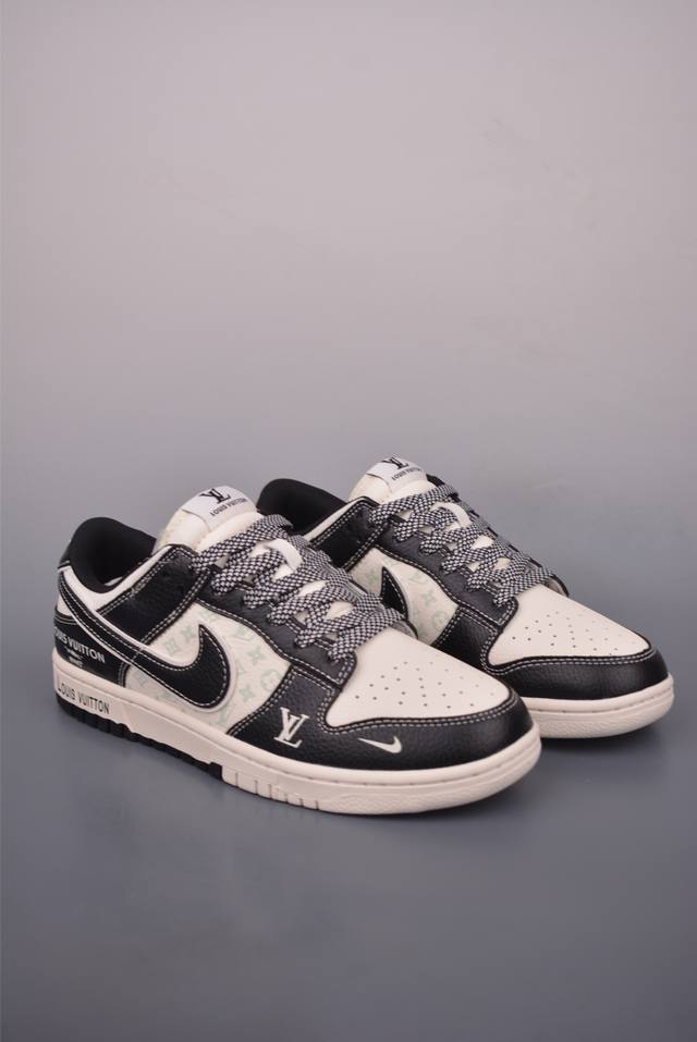 Nike Sb Dunk Low Lv联名 纯原大厂出品 极力推荐 原装头层材料 独家版型蒸餾加工 帶來的是更好的视觉和脚感体验 大厂纯原品质出货 清洁度 电绣