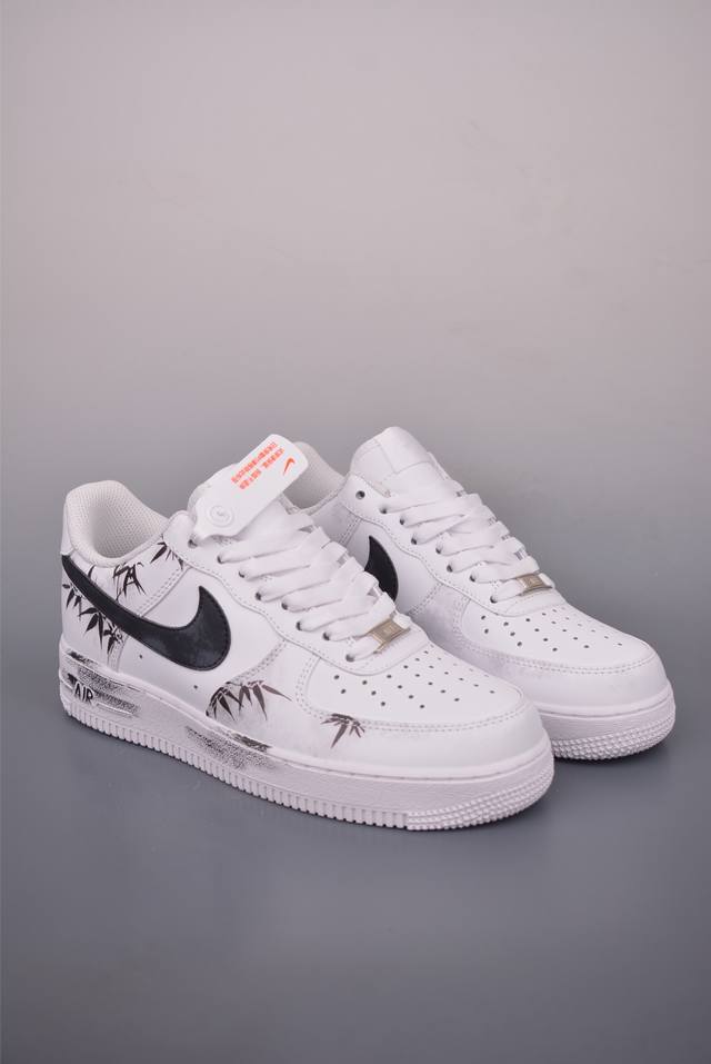 Nike Air Force 1 Low 水墨竹 原楦头原纸板 打造纯正空军版型 专注外贸渠道 全掌内置蜂窝气垫 原盒配件 原厂中底钢印、拉帮完美 官方货号: