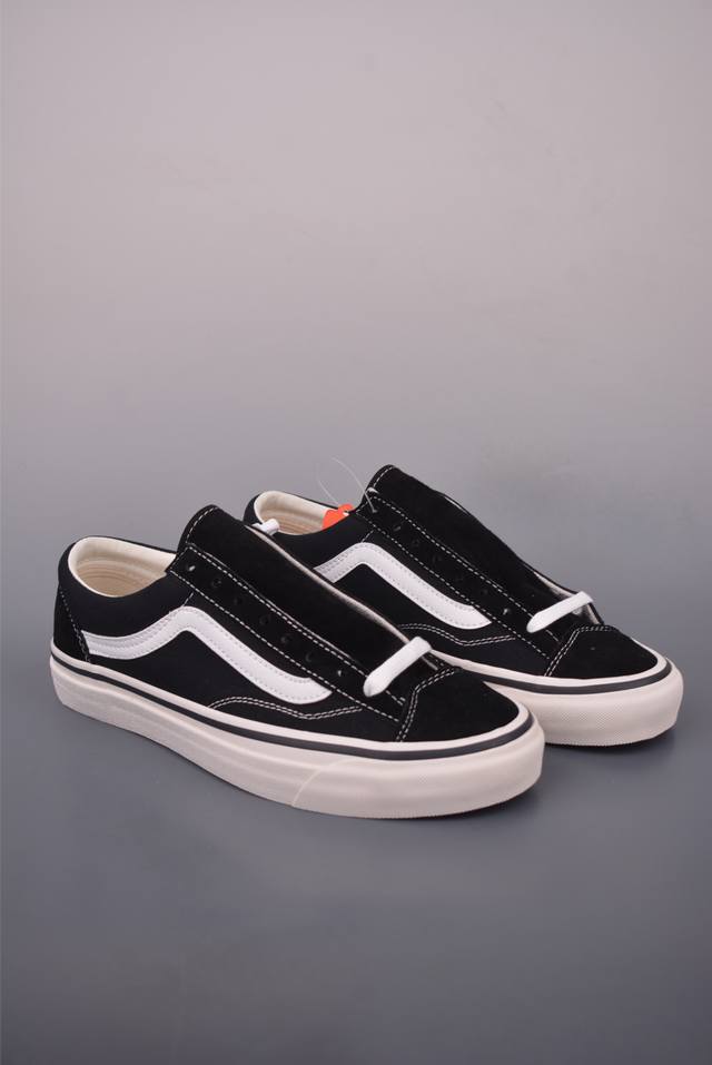 Vans高阶小头黑 Og玩家必备 Vans Premium Old Skool 36 范斯高阶 小头黑白休闲硫化板鞋 Og元祖鞋型复刻 经典黑白条纹永不过时 加