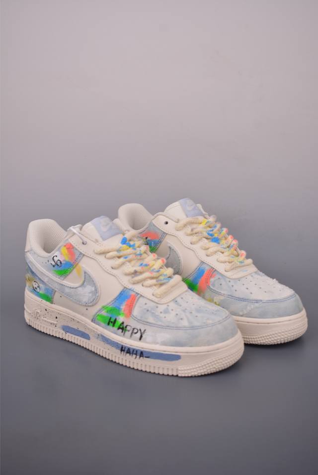 Nike Air Force 1 Low 狂想牛仔 原楦头原纸板 打造纯正空军版型 专注外贸渠道 全掌内置蜂窝气垫 原盒配件 原厂中底钢印、拉帮完美 官方货号: