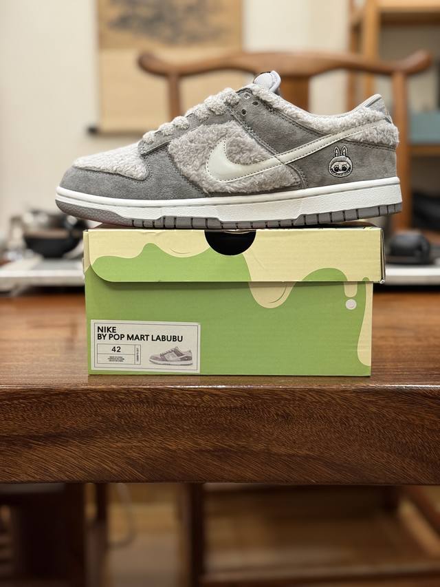 顶级原版 公司级 联名款 Nike Dunk By Pop Mart Labubu 芝麻豆豆 Gb6675-007 男女鞋 36 36.5 37.5 38 38