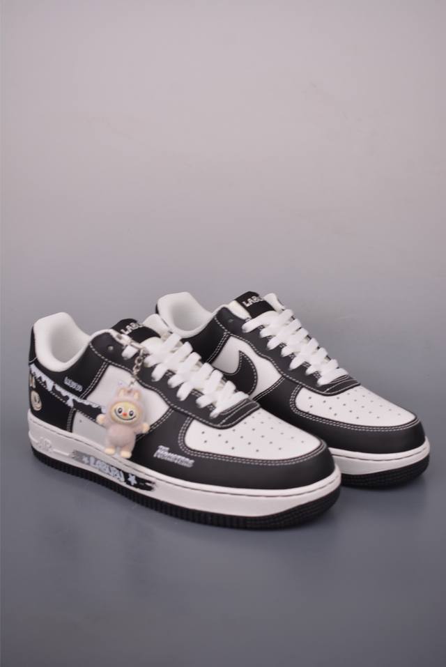 Nike Air Force 1 Low Labubu联名 原楦头原纸板 打造纯正空军版型 专注外贸渠道 全掌内置蜂窝气垫 原盒配件 原厂中底钢印、拉帮完美 官