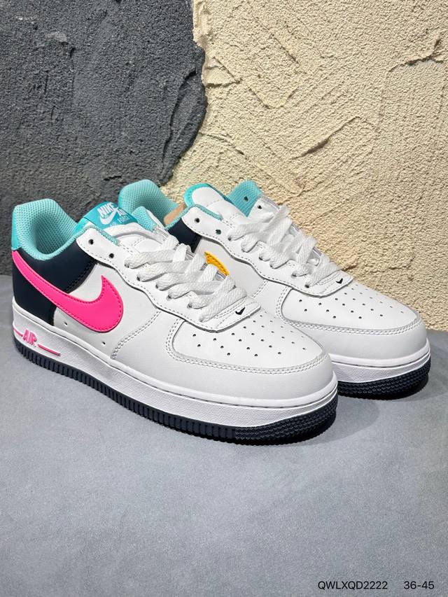 新品上市实拍 Nike Air Force 1 ‘07 Low 空军一号 低帮 运动鞋 休闲鞋 折边针车 工艺难度大 原楦头原纸板 原装鞋盒 定制五金配件 内置
