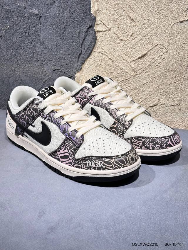 新品上市实拍 高端定制Nike Sb Dunk Low 古驰联名--- 牛仔布黑白 高端定制 低帮休闲板鞋 定制鞋盒 大厂纯原品质出货 超高清洁度 皮料切割干净
