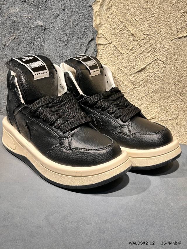 Converse All Star 高帮女鞋厚底增高 一星匡威全明星复古 休闲运动硫化百搭板鞋 经典全皮革鞋学院风学生鞋 这个系列是匡威最古老的系列了。是匡威品