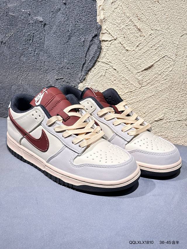 新品上市实拍 Bronx Girls Skate X Nike Sb Dunk Low 联名款 低帮休闲滑板鞋 Im6670 鞋身整体以黑色为主色调，鞋面采用特