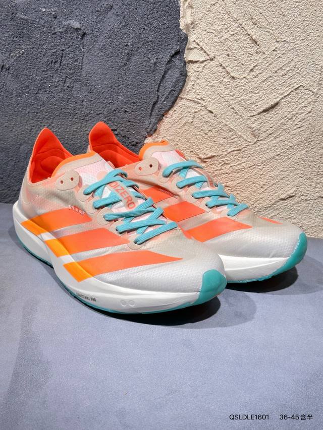 Adidas Adizero Takumi Sen 11 W马拉松飞线贾卡轻质透气休闲运动跑步鞋Jq2814 Qsldle1601
