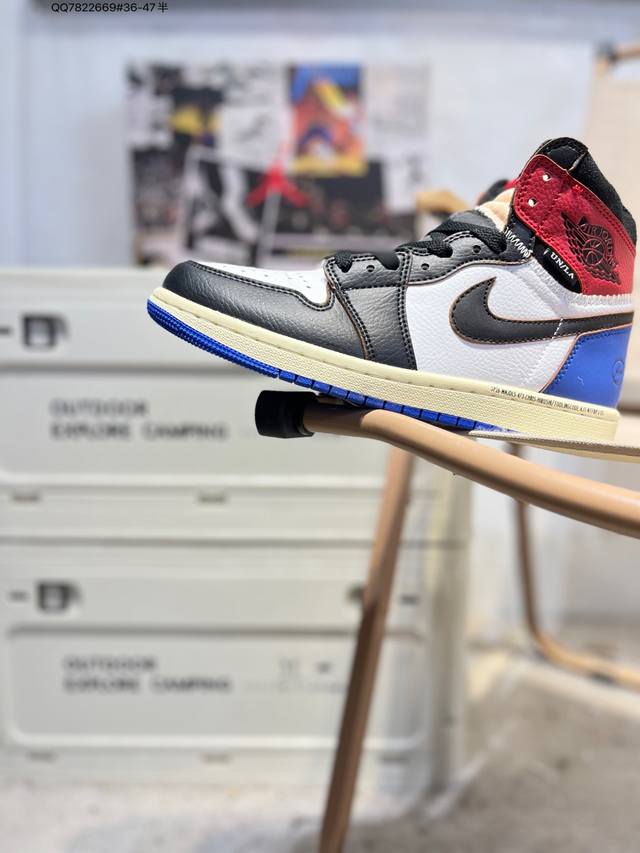 双十一公司级头层皮福利 Air Jordan 1 Retor Aj1经典复古高帮百搭文化篮球鞋 采用软质纳帕头层皮革鞋面#原厂立体填充鞋舌海绵#中底注胶孔及缜密