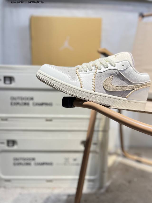 公司级头层皮乔丹Air Jordan 1 Low Aj1低帮系列篮球鞋 官方同步配色 原装级产物 #拒绝公底 立体鞋型 细节完美 高清洁度Hv4268 Qw74